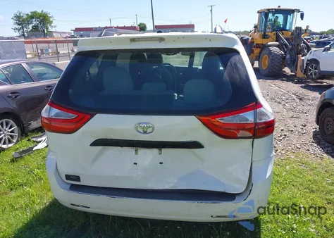 2015 Toyota Sienna Le 8 Passenger из США, поврежденный, VIN 5TDKK3DC0FS611063